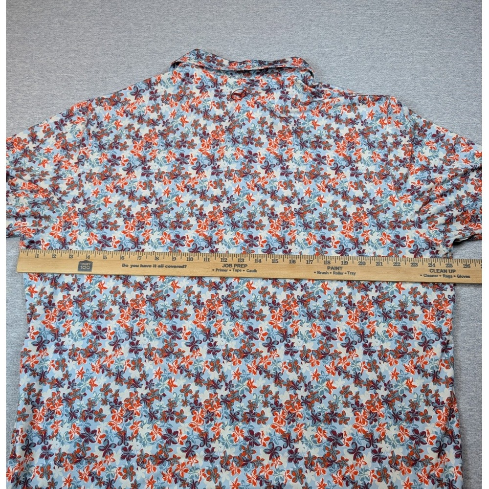 Puma MATTR Lillie Golf Polo Men's XL Silver Sky Red Floral 626986-02 - Picture 10 of 10